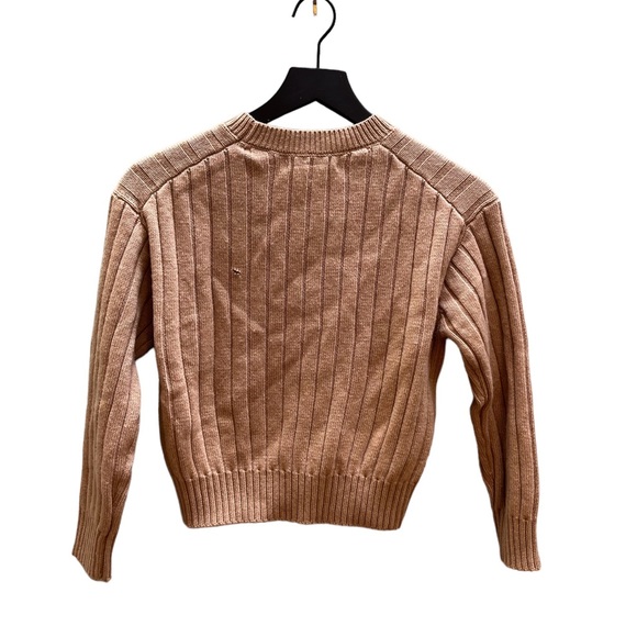 Tome ribbed cropped neautral Crewneck sweater size XS - Picture 5 of 11